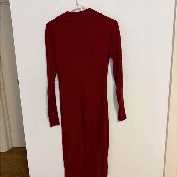 Hatch The Averie Polo Rib Sweater Dress - Picture 6 of 6